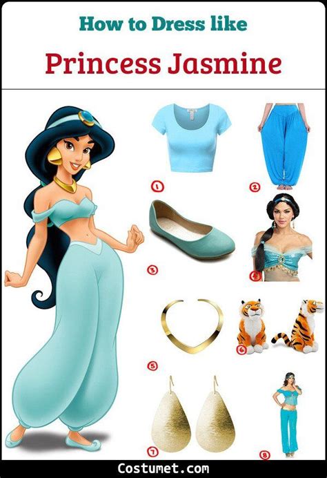 Aladdin Princess Jasmine Costume For Cosplay And Halloween Princess