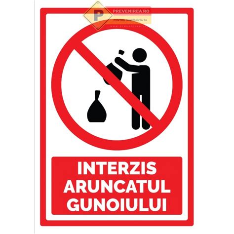 Semn Pentru Aruncarea Gunoiului