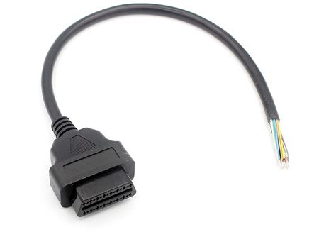 Buy LoongGate OBD II 16 Pin To To End Open Plug Wire OBD2 Female 16