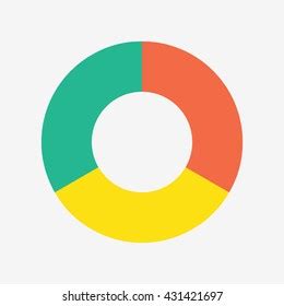 Infographic Template Pie Blue Yellow Charts Stock Vector Royalty Free