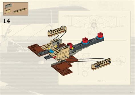 LEGO Instructions for set 3451 Sopwith Camel, Advanced models - Aircraft