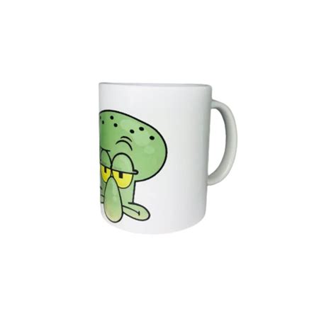 Squidward Theme Ceramic Coffee Mug Thechameleonstudioss