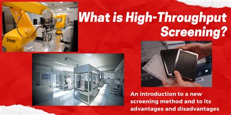 What Is High Throughput Screening Bit 479579 High Throughput Discovery