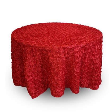 Nappe Ronde Rosette Rouge Le Vaisselier Tout Pour Une