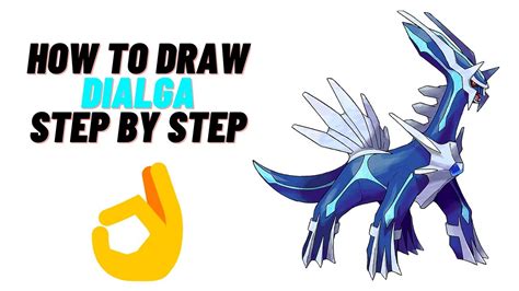 How To Draw Dialga Pokemon Step By Step Very Easy Only For You Youtube