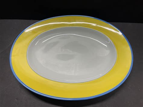 Claude Monet Giverny Ch Field Haviland Limoges Ye Blue Oval Serving