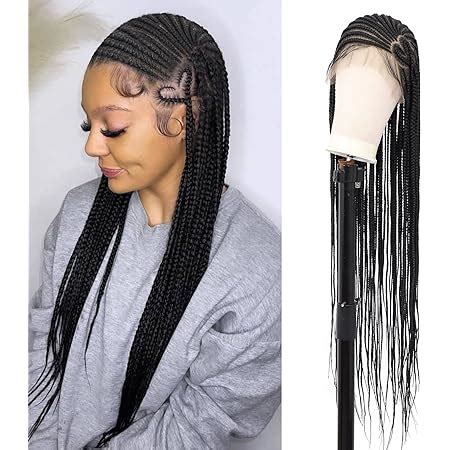 Amazon Brinbea Lace Front Braided Wigs Cornrow Box Braided