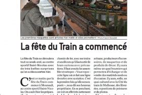 Fête du train Meursault La Fête du Train a commencé