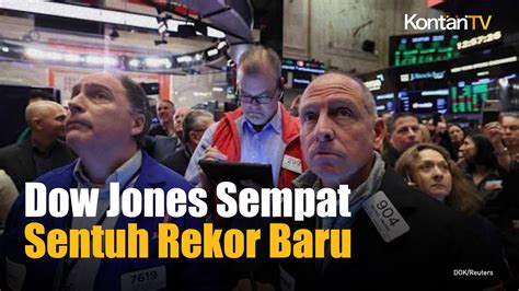 Saham As Turun Dow Jones Sentuh Kontan News Youtube