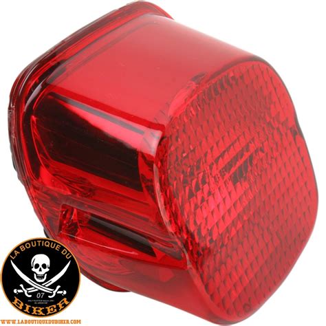 Cabochon Feu Arriere Harley Sportster Rouge Pour Ampoule Led