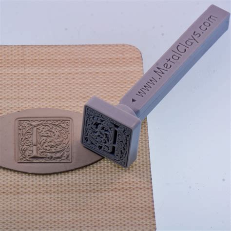 monogram stamp mm  metal clay discount supply