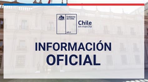 Información oficial del Gobierno de Chile con las medidas por