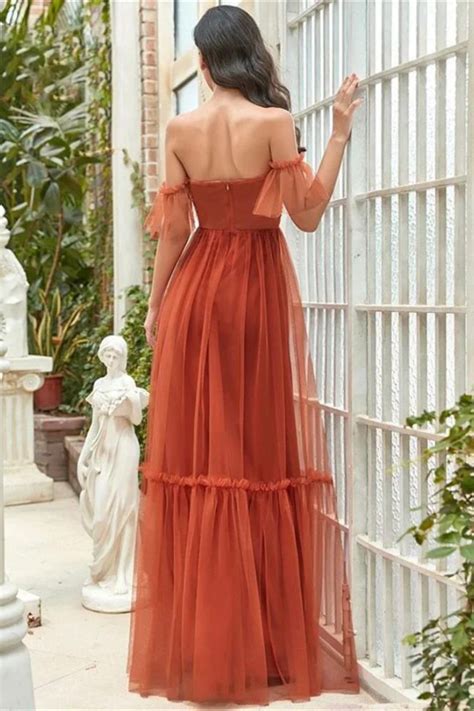 Robe Tulle Terracotta Passion Terracotta