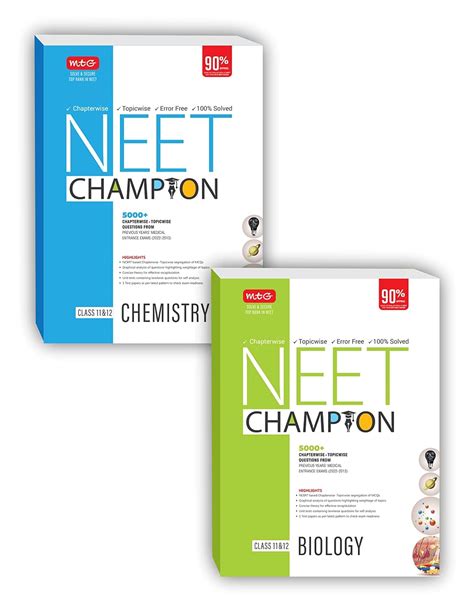 Buy MTG NEET Champion Set Of 2 Books Chemistry Biology Latest