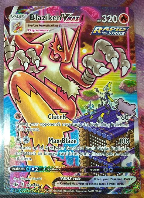 Karta Pokemon Tcg Blaziken Vmax Alternate Art Chilling Reign