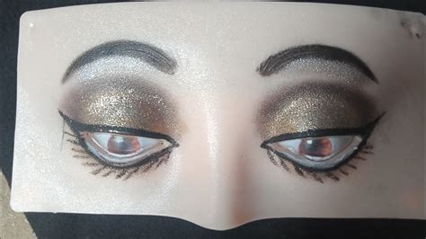 Golden And Black Eyes Makeup Tutorial YouTube