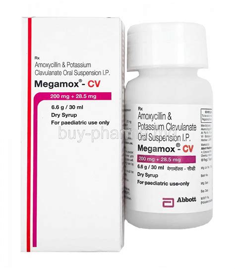 Buy Megamox Cv Dry Syrup Amoxicillin Clavulanic Acid Online Buy