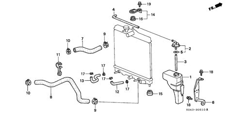 2022 Honda Insight Hose 210mm Atf Tokai Radiator 25212 RAA 007