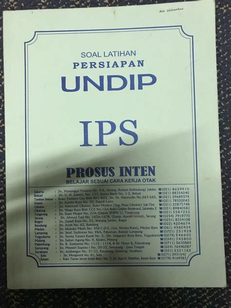 Buku Ujian Mandiri Undip 2018 Buku Alat Tulis Buku Di Carousell