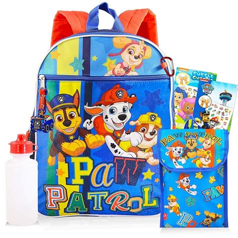 Buy Paw Patrol Backpack And Lunch Box Bundle Set ~ 7 Pc Deluxe 16 Paw Patrol Backpack Lunch