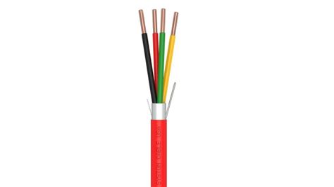 Premium 18 4 Solid Shielded FPLR Riser Rated Fire Alarm Cable Tangle Free