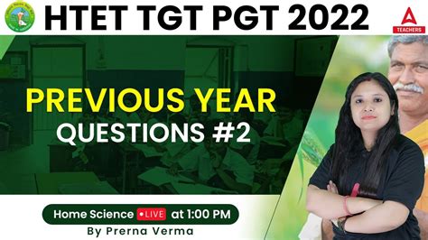 Htet Previous Year Question Paper Htet Tgt Pgt Home Science Htet