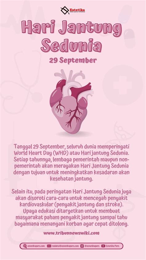 Contoh Poster Hari Jantung Sedunia World Heart Day Poster Penyakit