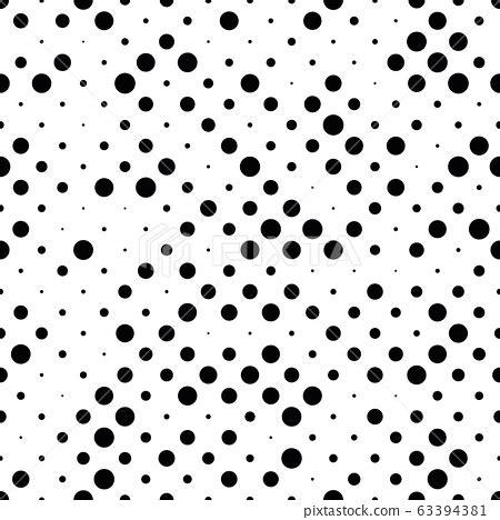 Seamless Polka Dot Pattern Black Dots In Stock Illustration