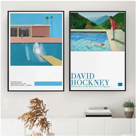 Buy CHENR Wall Painting David Hockney Art Exhibition A Bigger Splash