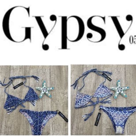 Gypsy Swim Nwt Gypsy Reversible Fringe Bikini Small Poshmark