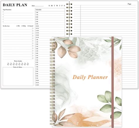 Amazon Daily Planner Undated 8 5 X 11 To Do List Notebook