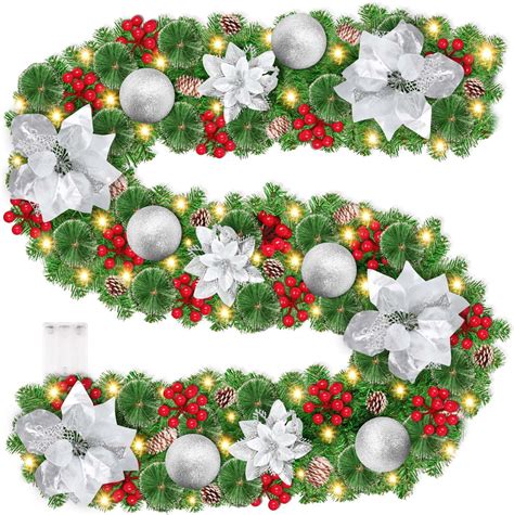 Guirlande Sapin Artificiel 9pieds Guirlande Noel Sapin Avec 30 LED