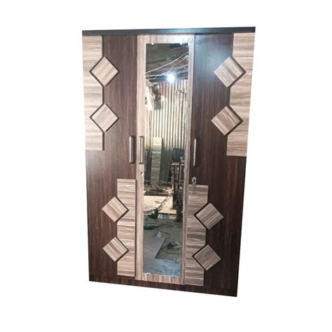 Doors Brown Three Door Wooden Almirah With Locker At Rs Piece