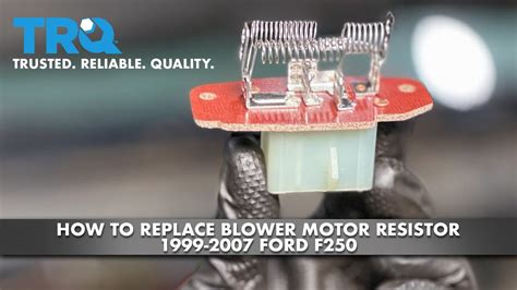 How To Replace Blower Motor Resistor 1999 2007 Ford F250 Youtube