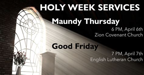 Ecumenical Good Friday Service — Zion Covenant