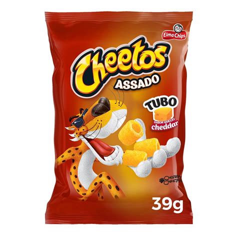 Salgadinho De Milho Tubo Queijo Cheddar Elma Chips Cheetos Pacote G