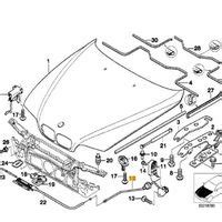 NEW GENUINE BMW 5 SERIES E39 FRONT HOOD BONNET RELEASE CABLE