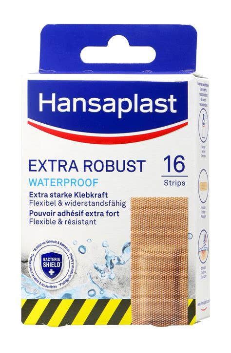 Hansaplast Extra Robust Waterproof Strips 16 Pack Bie Dro