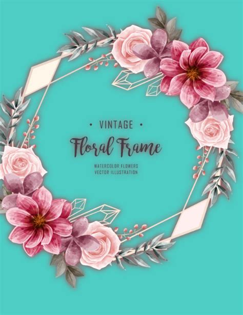 Copy Of Vintage Flower Frame Postermywall