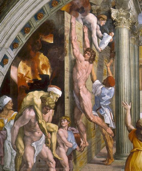 Artwork Replica Stanze Vaticane The Fire In The Borgo Detail 01