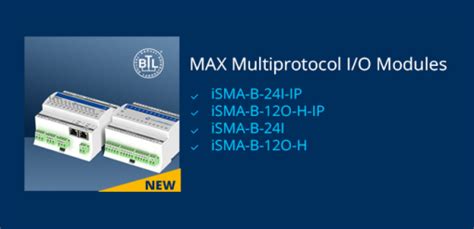 ISMA CONTROLLI MAX IO Modules Intelligent Building Controls Ltd