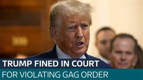 Trump Handed Fine For Violating Gag Order As Ally Wins Speaker