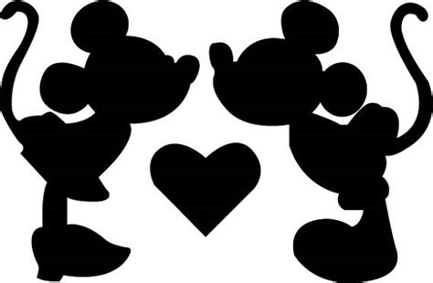 Mickey And Minnie Mouse Silhouette At Getdrawings Free Download