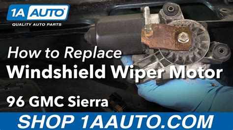 How To Install Replace Windshield Wiper Motor 1988 98 Gmc Sierra K1500 Youtube