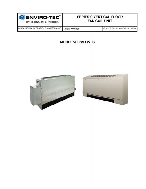 Vf Series C Vertical Floor Fan Coil Unit Enviro Tec