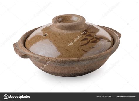 Clay Pot Isolated White Background Stock Photo By ©aedkadps 203499922