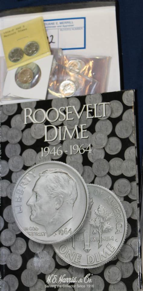 Sold Price Complete Book Roosevelt Dimes And Loose Mercury Dimes