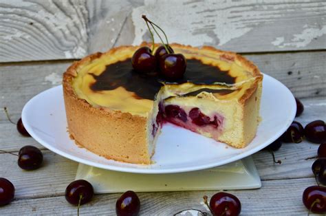 Flan pâtissier aux cerises La p tite cuisine de Pauline