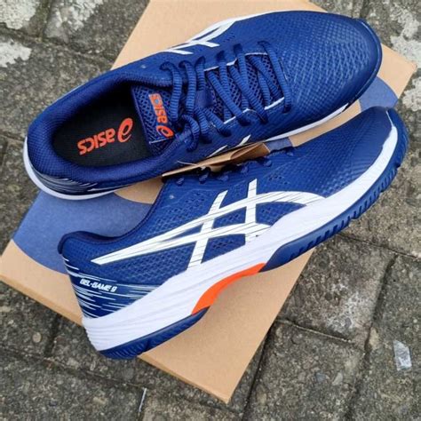 Jual Sepatu Tenis Asics Gel Game 9 Blue Expanse White 42 Di