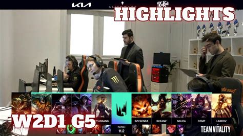 Fnatic Vs Vitality Highlights Week 2 Day 1 S11 LEC Spring 2021